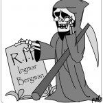 Ingmar Bergman memorial cartoon