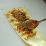 Rolling the tamale