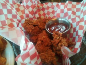 Lucy's fried chicken livers