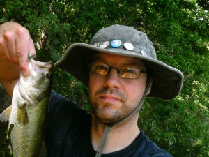 largemouth with foam spider