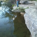 Cliff fishing at Bull Creek