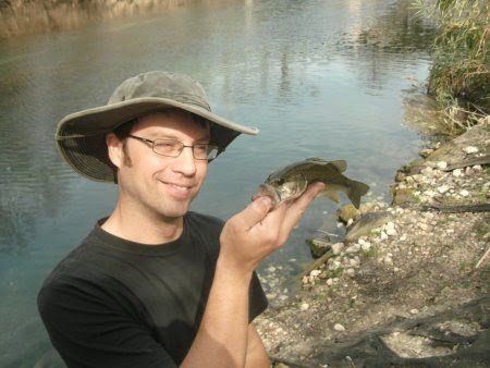 me with an overbite and a fish